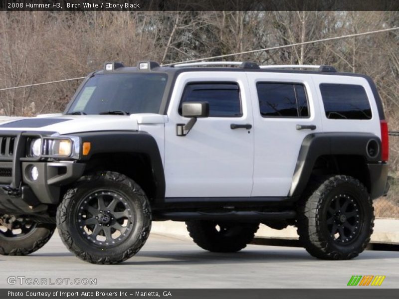 Birch White / Ebony Black 2008 Hummer H3