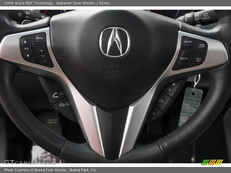 Alabaster Silver Metallic / Ebony 2008 Acura RDX Technology