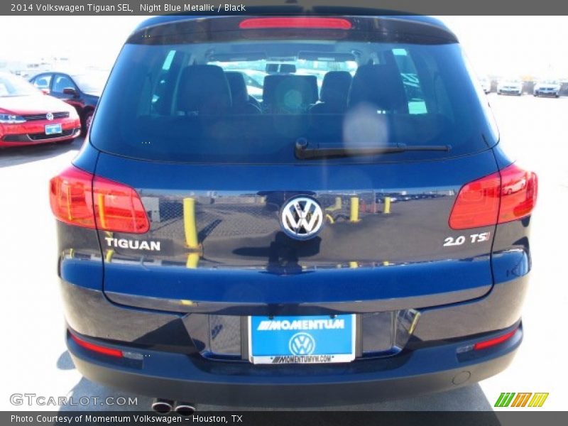 Night Blue Metallic / Black 2014 Volkswagen Tiguan SEL
