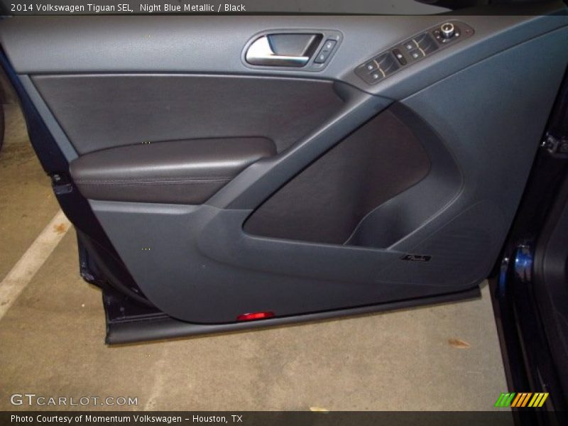 Night Blue Metallic / Black 2014 Volkswagen Tiguan SEL