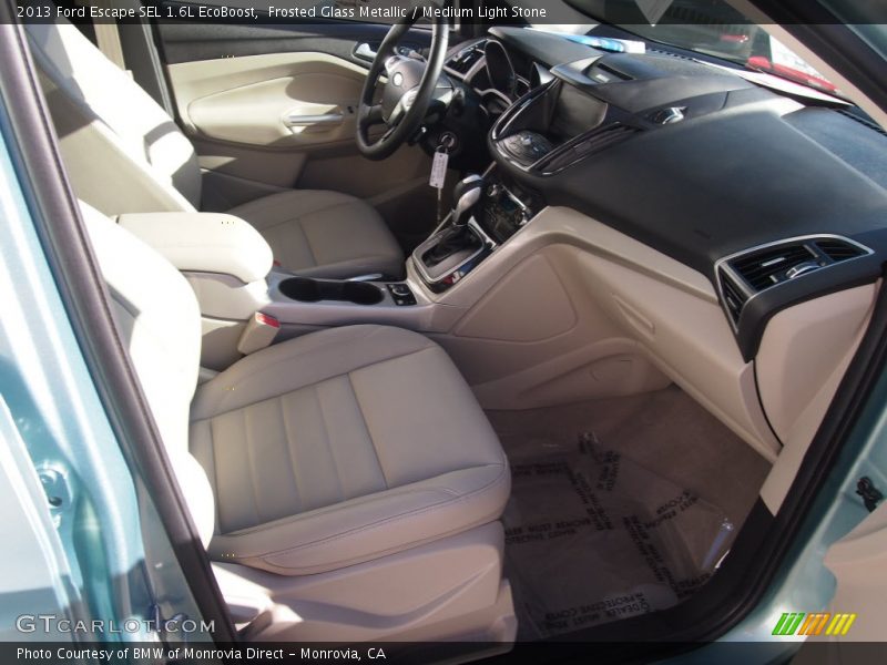 Frosted Glass Metallic / Medium Light Stone 2013 Ford Escape SEL 1.6L EcoBoost