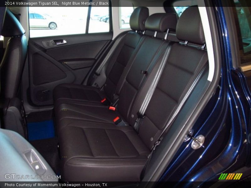 Night Blue Metallic / Black 2014 Volkswagen Tiguan SEL