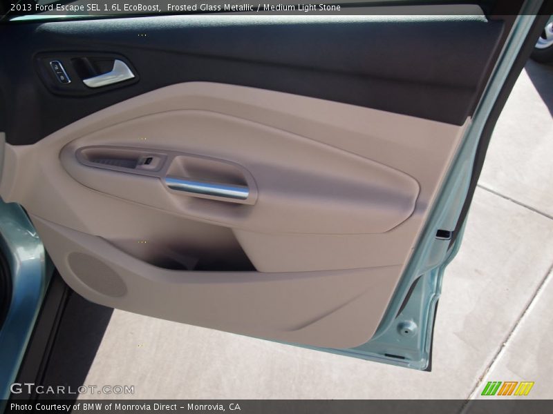 Frosted Glass Metallic / Medium Light Stone 2013 Ford Escape SEL 1.6L EcoBoost