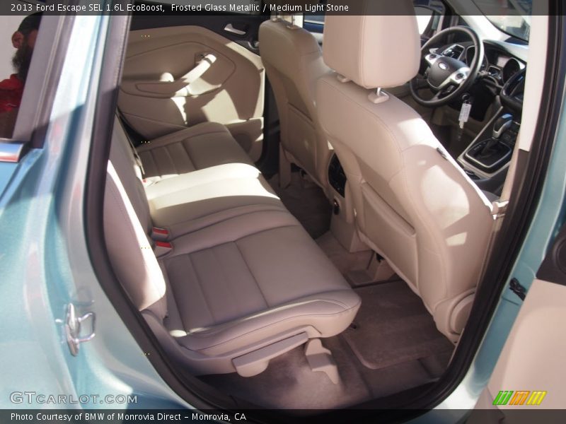Frosted Glass Metallic / Medium Light Stone 2013 Ford Escape SEL 1.6L EcoBoost