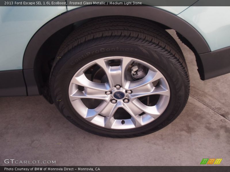 Frosted Glass Metallic / Medium Light Stone 2013 Ford Escape SEL 1.6L EcoBoost