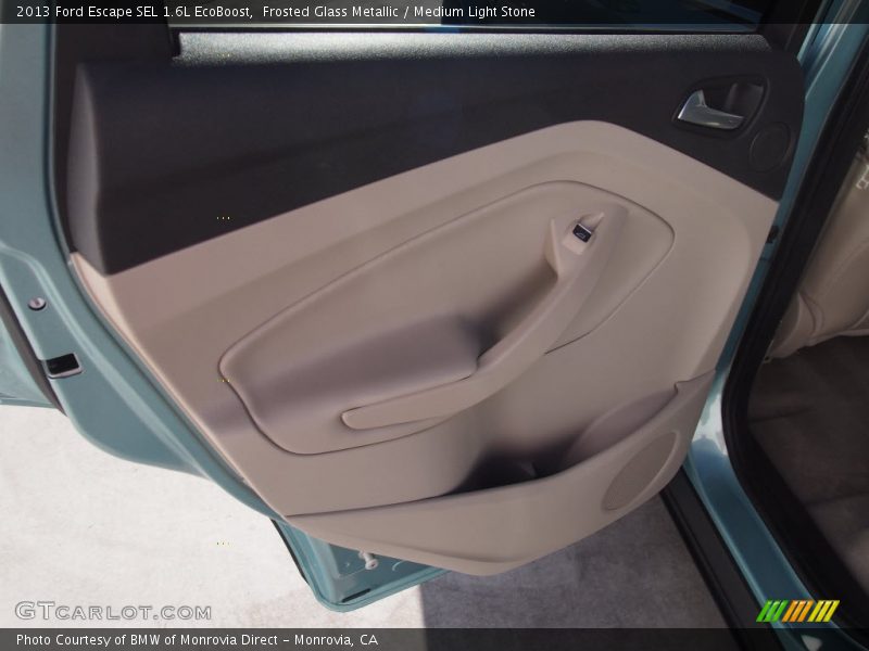 Frosted Glass Metallic / Medium Light Stone 2013 Ford Escape SEL 1.6L EcoBoost