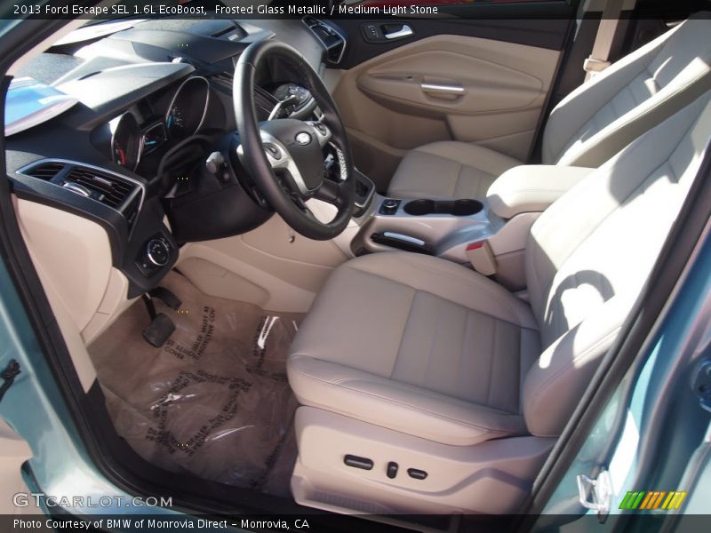 Frosted Glass Metallic / Medium Light Stone 2013 Ford Escape SEL 1.6L EcoBoost