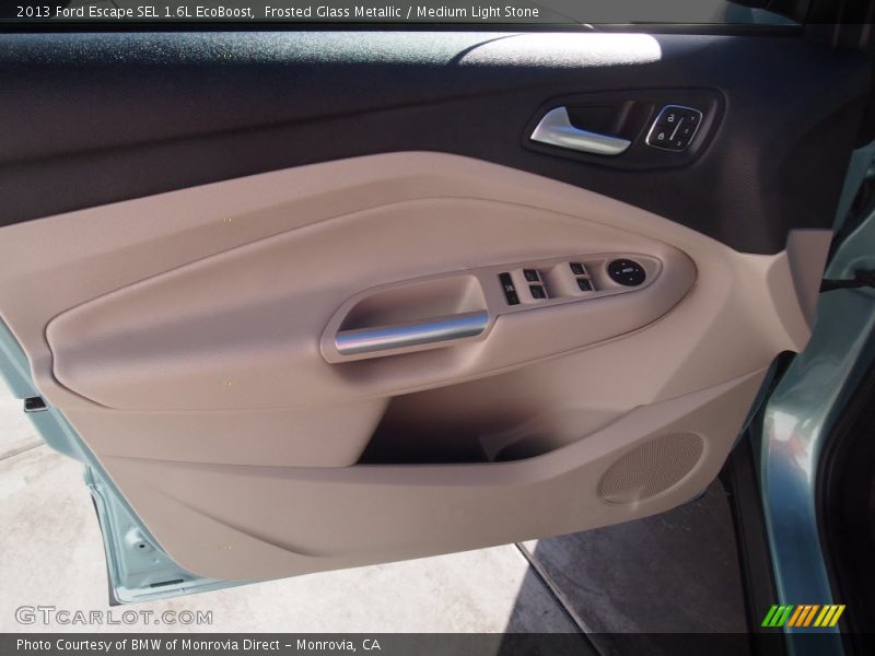 Frosted Glass Metallic / Medium Light Stone 2013 Ford Escape SEL 1.6L EcoBoost