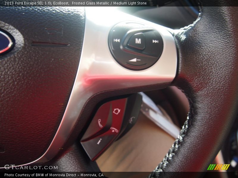 Frosted Glass Metallic / Medium Light Stone 2013 Ford Escape SEL 1.6L EcoBoost