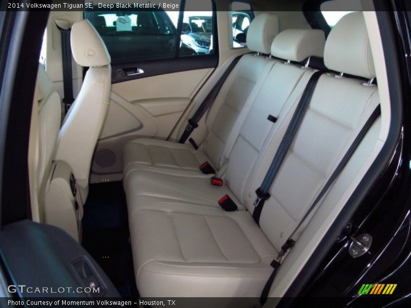 Deep Black Metallic / Beige 2014 Volkswagen Tiguan SE