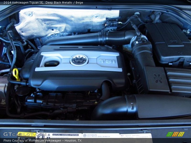 Deep Black Metallic / Beige 2014 Volkswagen Tiguan SE