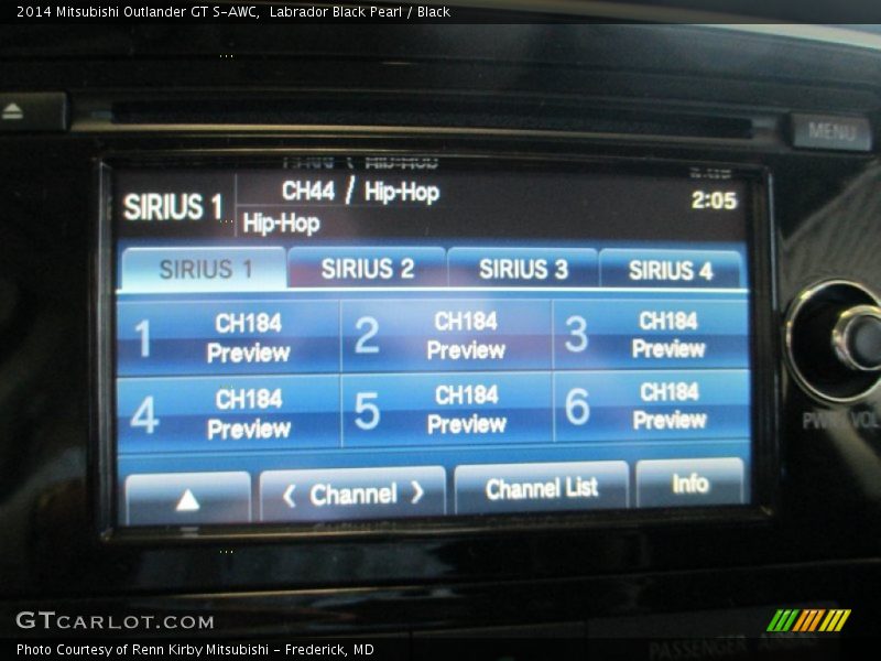 Labrador Black Pearl / Black 2014 Mitsubishi Outlander GT S-AWC