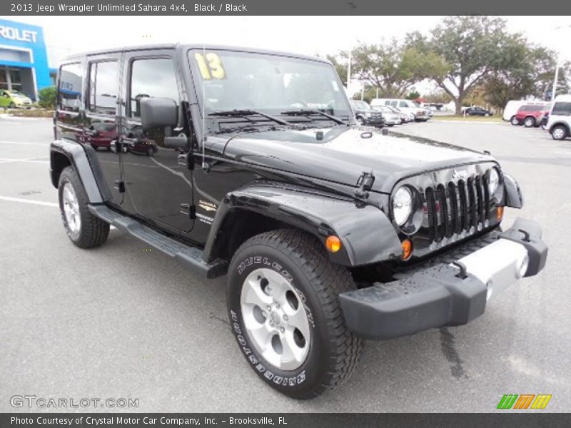 Black / Black 2013 Jeep Wrangler Unlimited Sahara 4x4