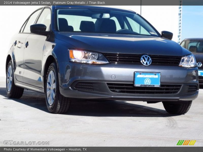 Platinum Gray Metallic / Titan Black 2014 Volkswagen Jetta S Sedan