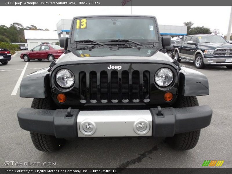 Black / Black 2013 Jeep Wrangler Unlimited Sahara 4x4