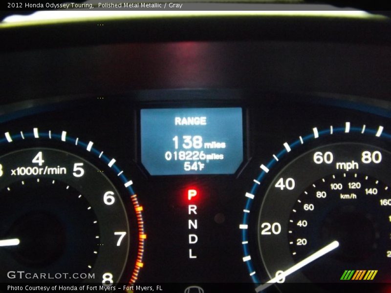 Polished Metal Metallic / Gray 2012 Honda Odyssey Touring