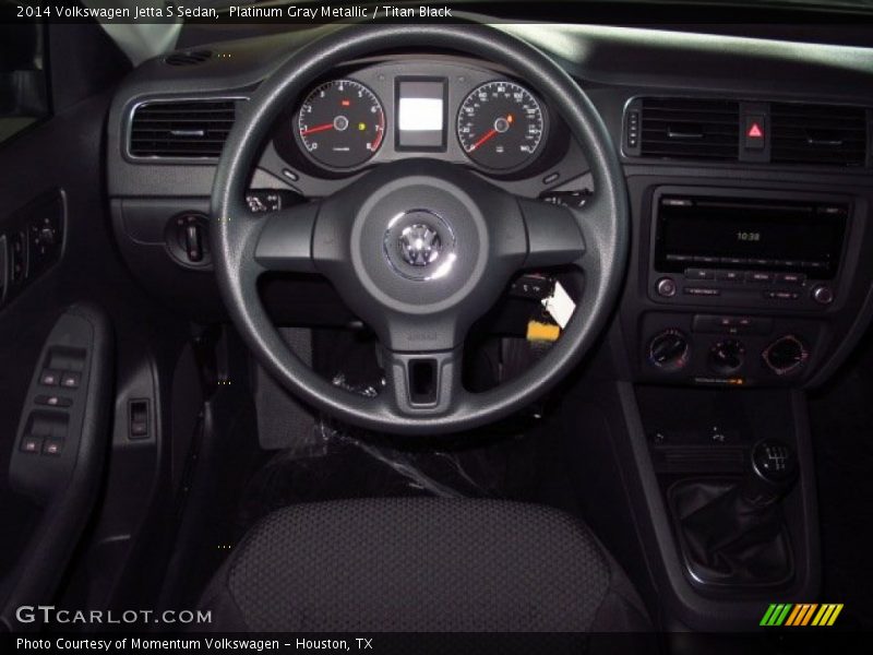 Platinum Gray Metallic / Titan Black 2014 Volkswagen Jetta S Sedan