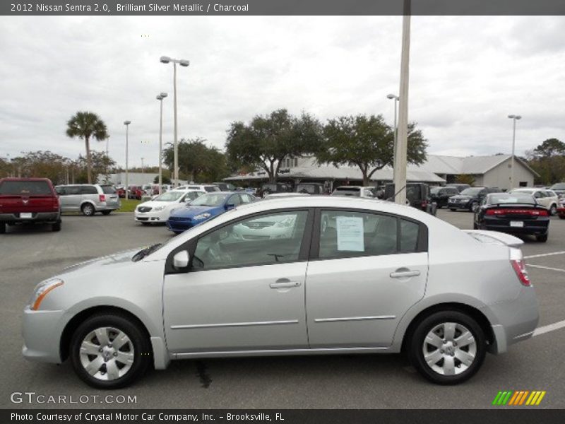 Brilliant Silver Metallic / Charcoal 2012 Nissan Sentra 2.0