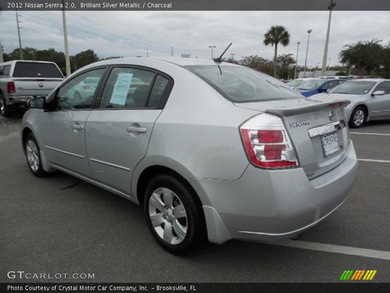 Brilliant Silver Metallic / Charcoal 2012 Nissan Sentra 2.0
