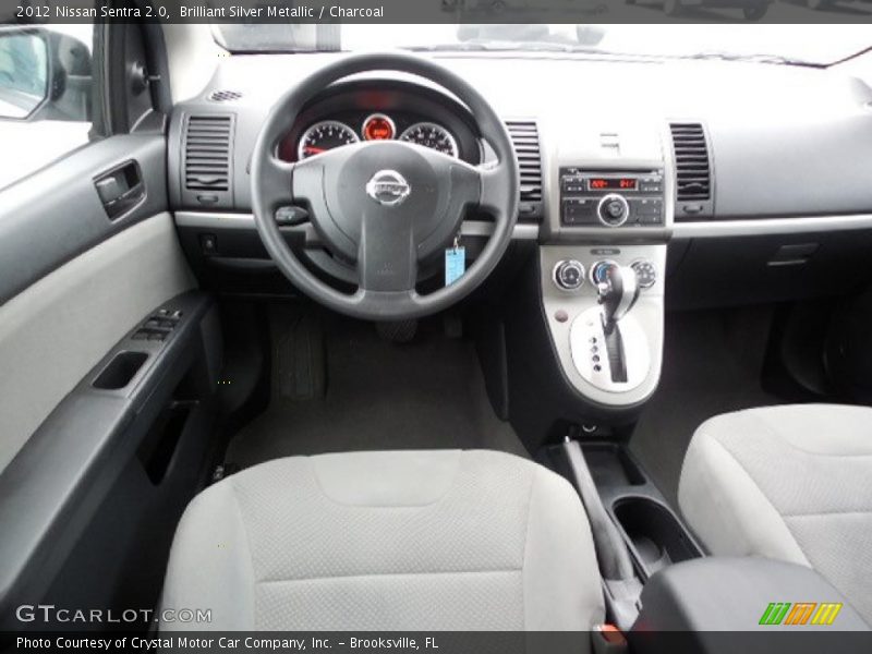 Brilliant Silver Metallic / Charcoal 2012 Nissan Sentra 2.0