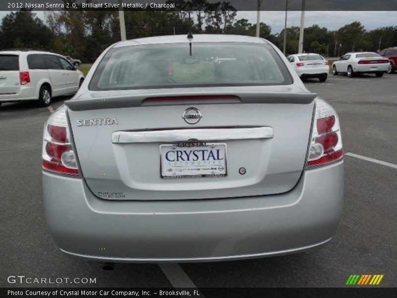 Brilliant Silver Metallic / Charcoal 2012 Nissan Sentra 2.0