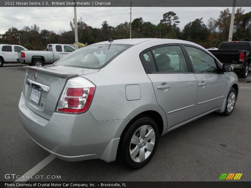 Brilliant Silver Metallic / Charcoal 2012 Nissan Sentra 2.0