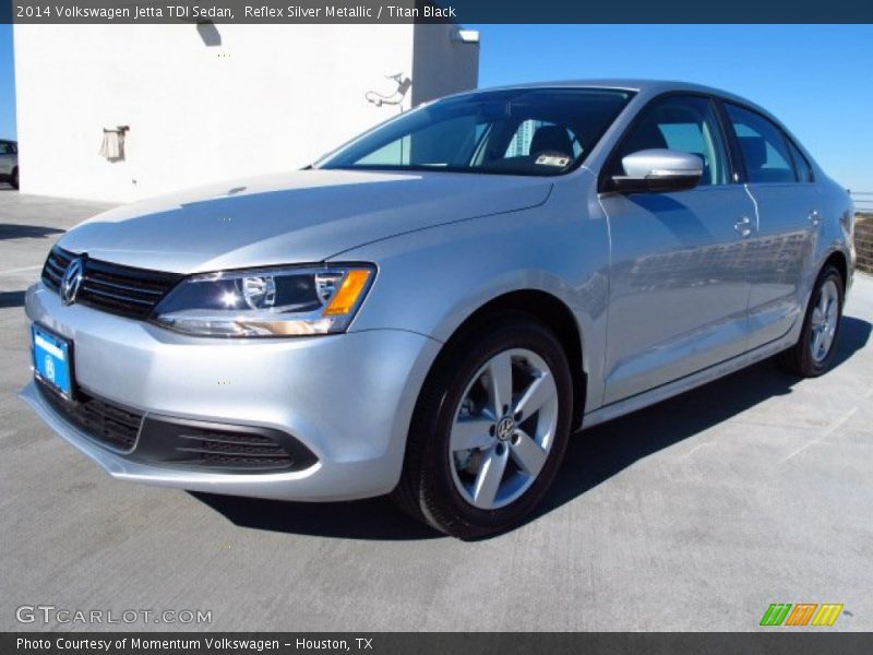 Reflex Silver Metallic / Titan Black 2014 Volkswagen Jetta TDI Sedan