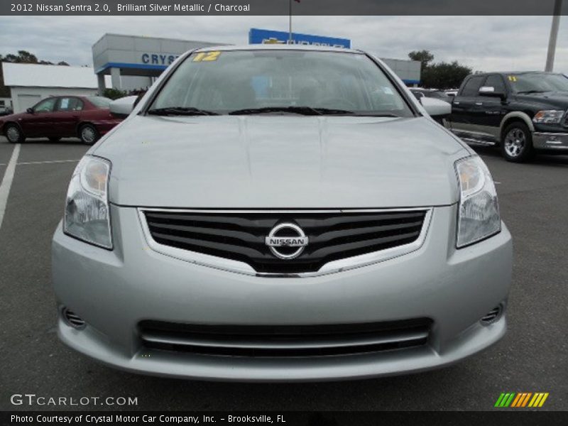 Brilliant Silver Metallic / Charcoal 2012 Nissan Sentra 2.0