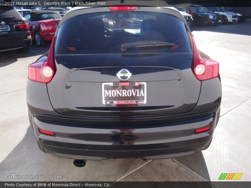 Sapphire Black / Black/Silver Trim 2012 Nissan Juke S