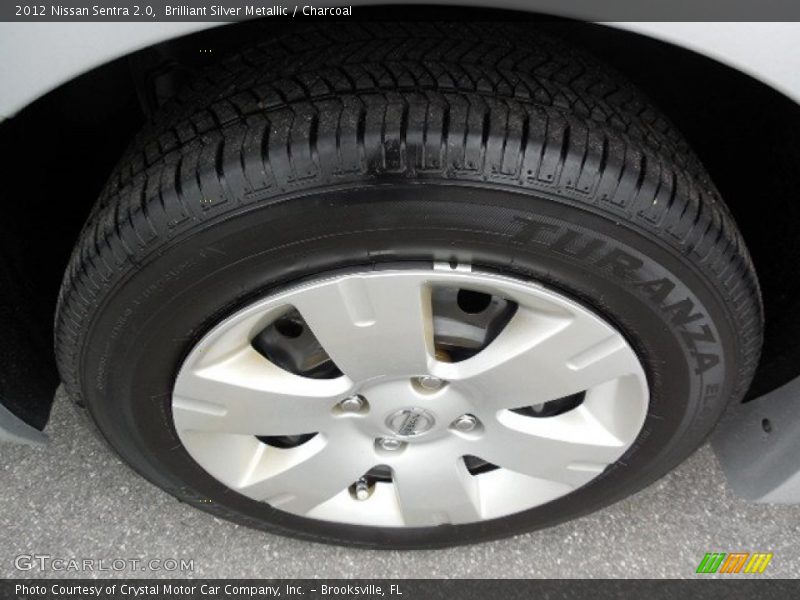 Brilliant Silver Metallic / Charcoal 2012 Nissan Sentra 2.0