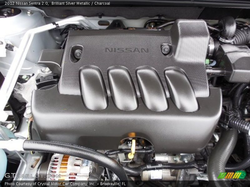 Brilliant Silver Metallic / Charcoal 2012 Nissan Sentra 2.0