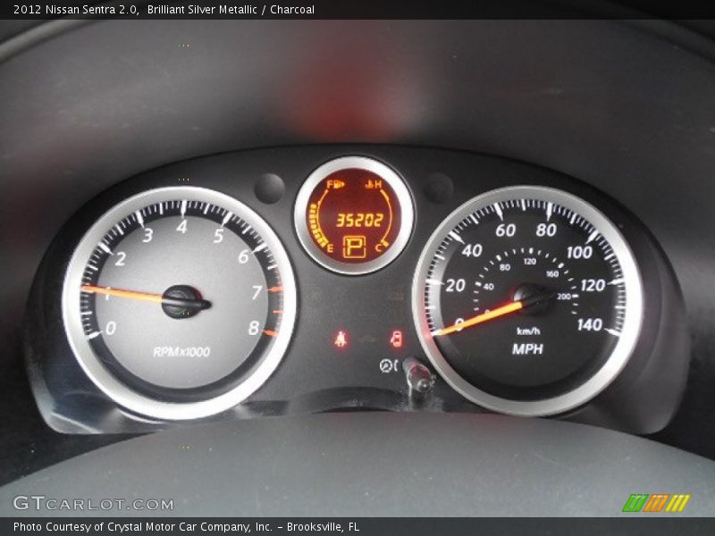 Brilliant Silver Metallic / Charcoal 2012 Nissan Sentra 2.0