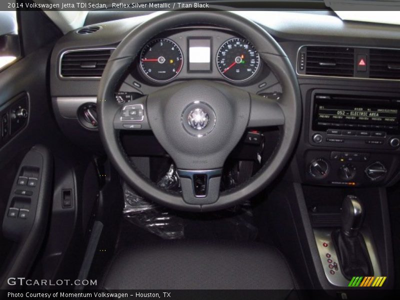 Reflex Silver Metallic / Titan Black 2014 Volkswagen Jetta TDI Sedan