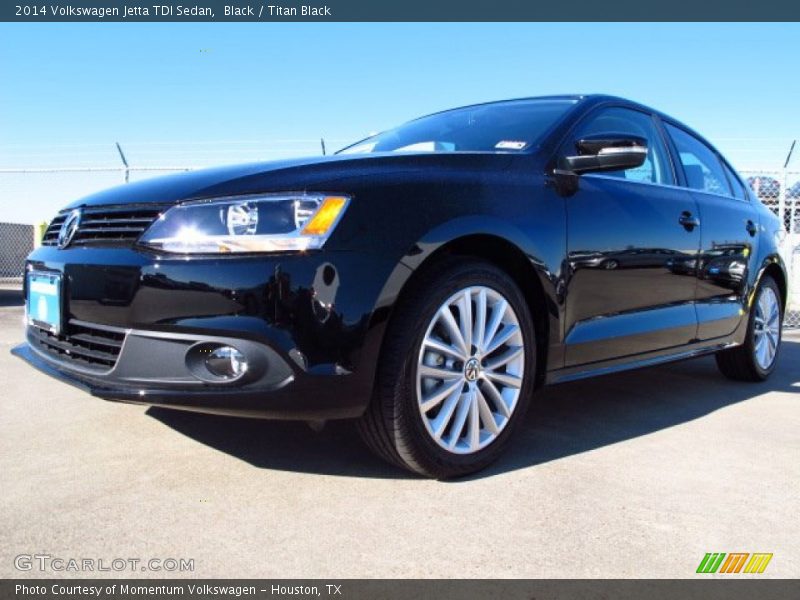 Black / Titan Black 2014 Volkswagen Jetta TDI Sedan