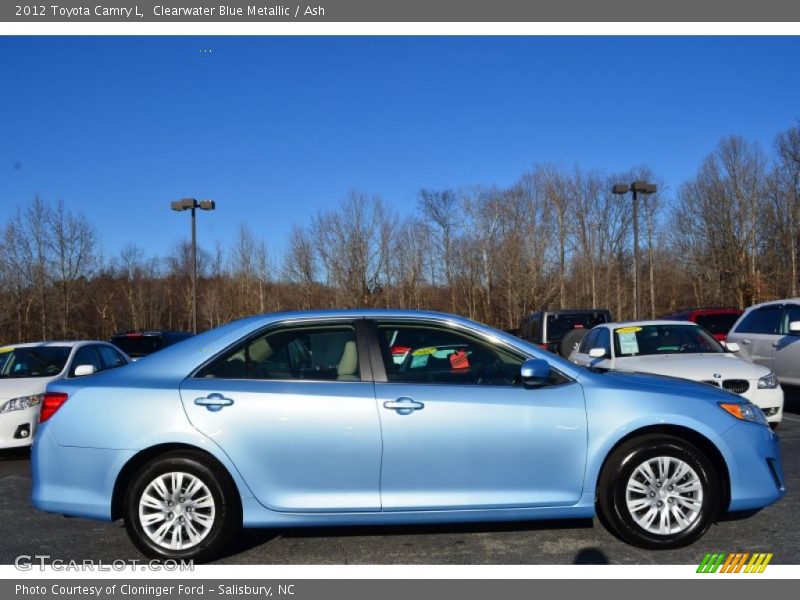 Clearwater Blue Metallic / Ash 2012 Toyota Camry L