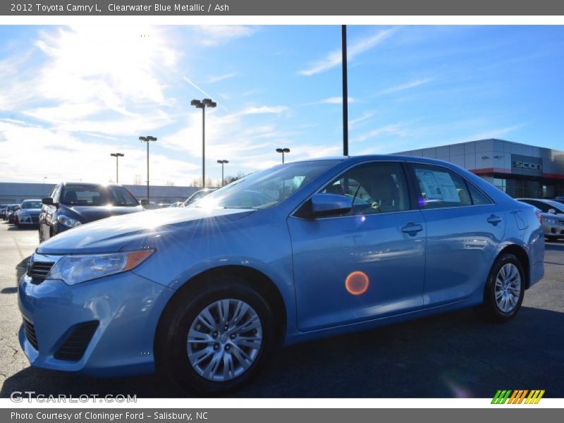 Clearwater Blue Metallic / Ash 2012 Toyota Camry L