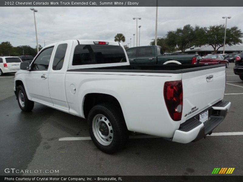 Summit White / Ebony 2012 Chevrolet Colorado Work Truck Extended Cab