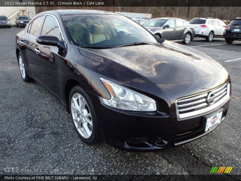 Crimson Black / Cafe Latte 2012 Nissan Maxima 3.5 SV