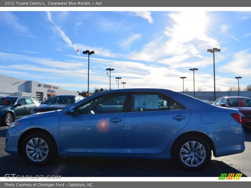 Clearwater Blue Metallic / Ash 2012 Toyota Camry L