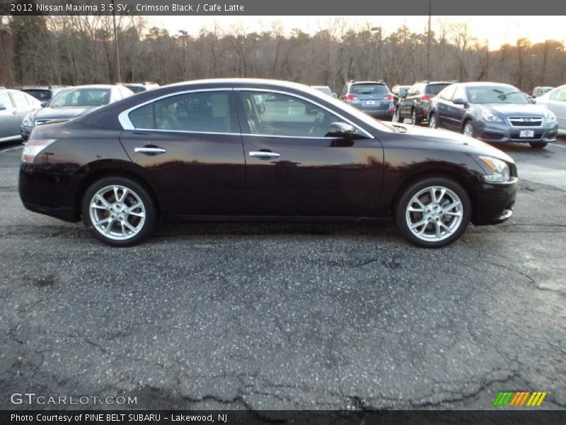 Crimson Black / Cafe Latte 2012 Nissan Maxima 3.5 SV