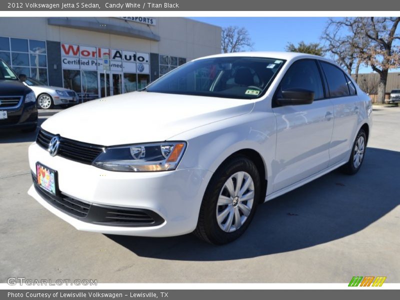 Candy White / Titan Black 2012 Volkswagen Jetta S Sedan