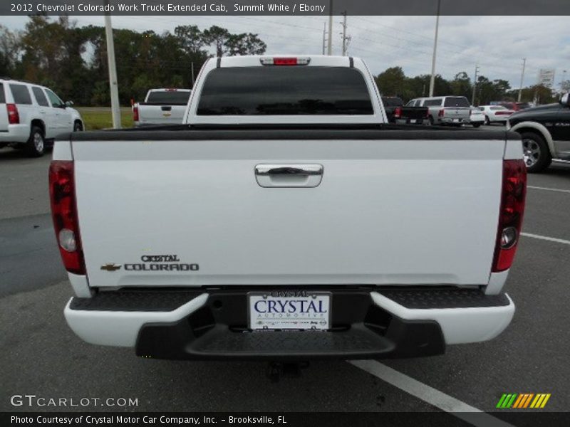 Summit White / Ebony 2012 Chevrolet Colorado Work Truck Extended Cab