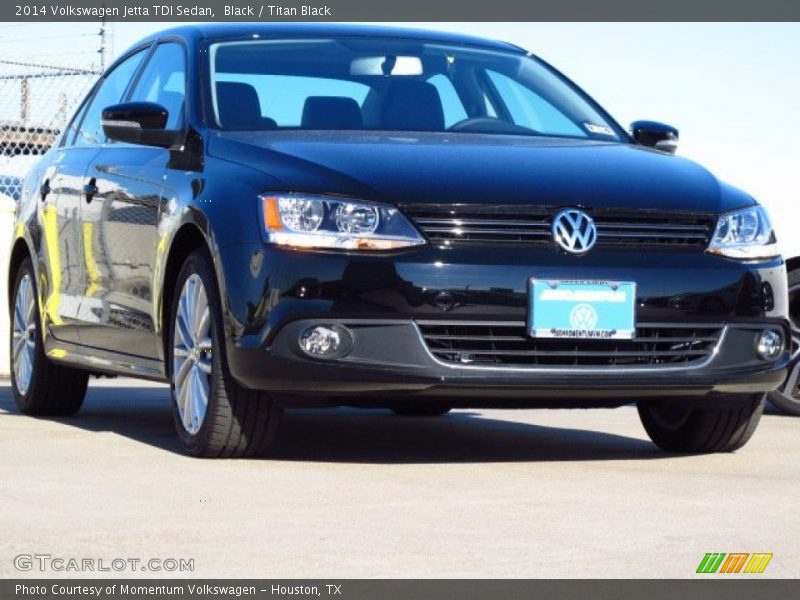 Black / Titan Black 2014 Volkswagen Jetta TDI Sedan