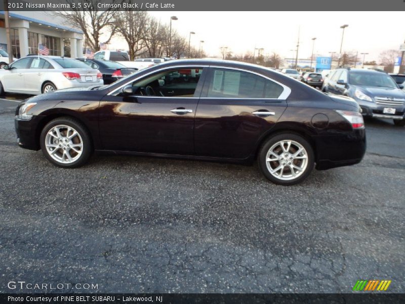 Crimson Black / Cafe Latte 2012 Nissan Maxima 3.5 SV