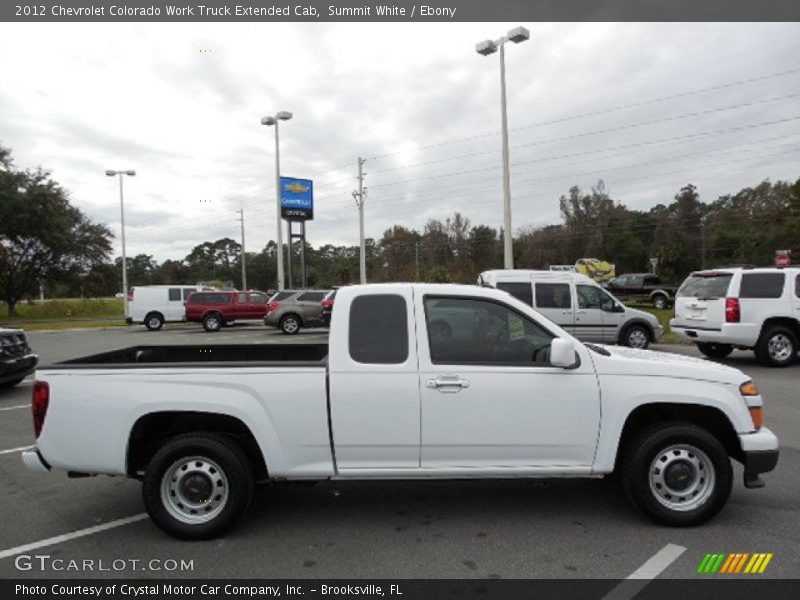 Summit White / Ebony 2012 Chevrolet Colorado Work Truck Extended Cab