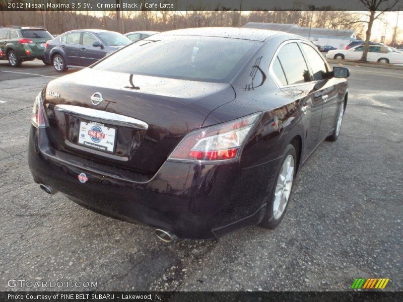 Crimson Black / Cafe Latte 2012 Nissan Maxima 3.5 SV