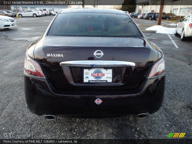Crimson Black / Cafe Latte 2012 Nissan Maxima 3.5 SV