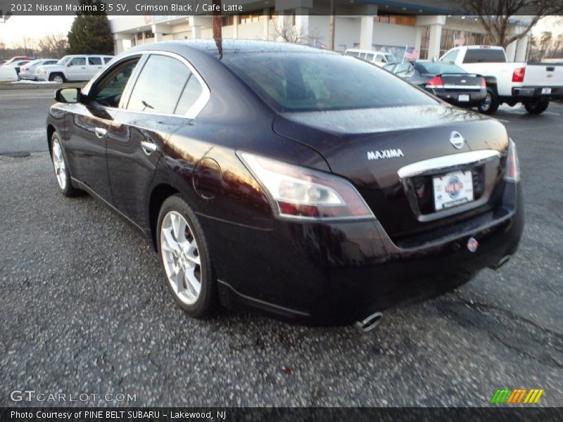 Crimson Black / Cafe Latte 2012 Nissan Maxima 3.5 SV