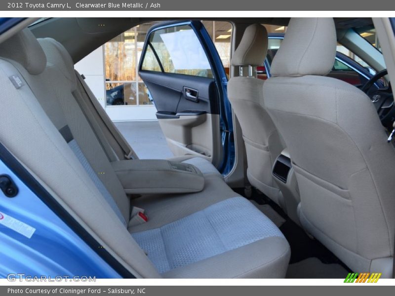 Rear Seat of 2012 Camry L