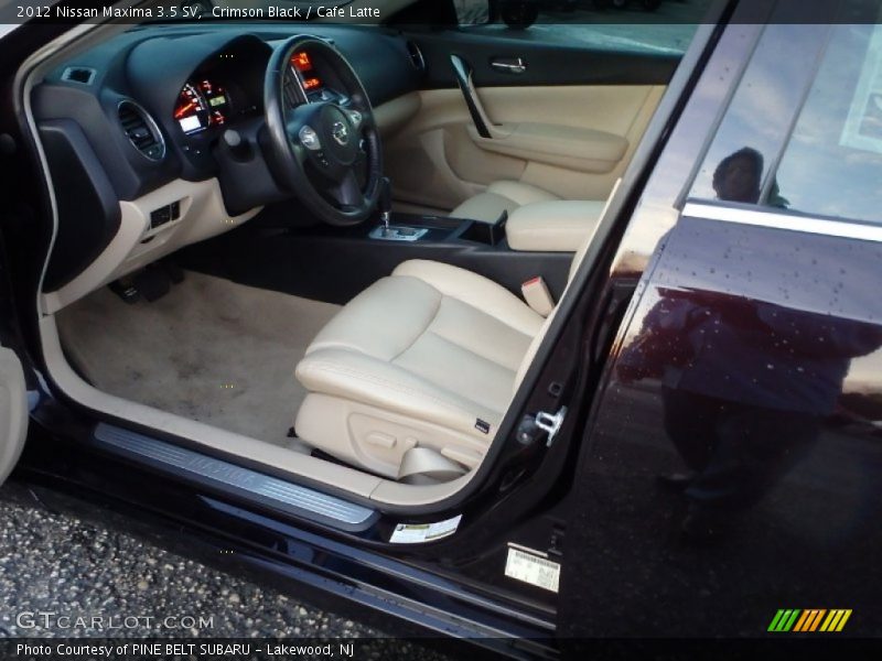 Crimson Black / Cafe Latte 2012 Nissan Maxima 3.5 SV